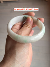 Load image into Gallery viewer, 51-59mm Type A 100% Natural light green/yellow/white  Jadeite Jade bangle group GL30 Add-on items, not for sale alone.
