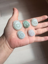 Load image into Gallery viewer, 100% Natural Type A Light Green Gray Jadeite Jade Lucky Fortune Seashell (福贝) Pendant Group PH235
