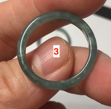 Load image into Gallery viewer, 100% natural type A icy watery light green/blue/gray  Guatemala jadeite jade band ring R117
