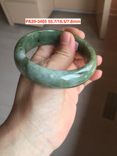 Load image into Gallery viewer, 52-63mm certified Type A 100% Natural dark green/white/black Jadeite Jade bangle group with defects GL1
