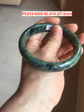 Load image into Gallery viewer, Sale! 56-62mm 100% Natural dark green light green purple white jadeite jade bangle group A61(add on item))
