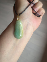 Load image into Gallery viewer, 100% natural type A sunny  green yellow blessed melon 福瓜) Jadeite Jade pendant group PB52
