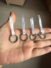 Load image into Gallery viewer, Size 1 3/4 (13.1mm) 100% natural type A icy watery green/blue/gray Guatemala jadeite jade band ring group AA107
