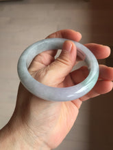 Load image into Gallery viewer, 57mm certified 100% natural Type A icy light green/purple jadeite jade bangle PE5-0306
