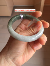 Load image into Gallery viewer, 52-60mm certified Type A 100% Natural green yellow purple gray black Jadeite Jade bangle GL54
