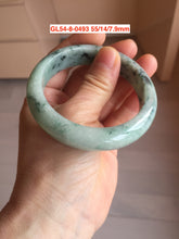 Load image into Gallery viewer, 52-60mm certified Type A 100% Natural green yellow purple gray black Jadeite Jade bangle GL54
