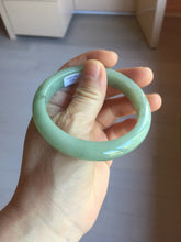 Load image into Gallery viewer, 57.3mm Certified Type A 100% Natural Oily Dark Green Gray Black(油青) Jadeite Jade Bangle PE111-7152
