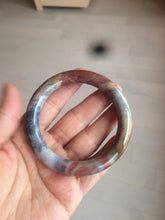 Load image into Gallery viewer, 55.4 100% natural red/yellow/brown/black round cut ocean jasper bangle SY44
