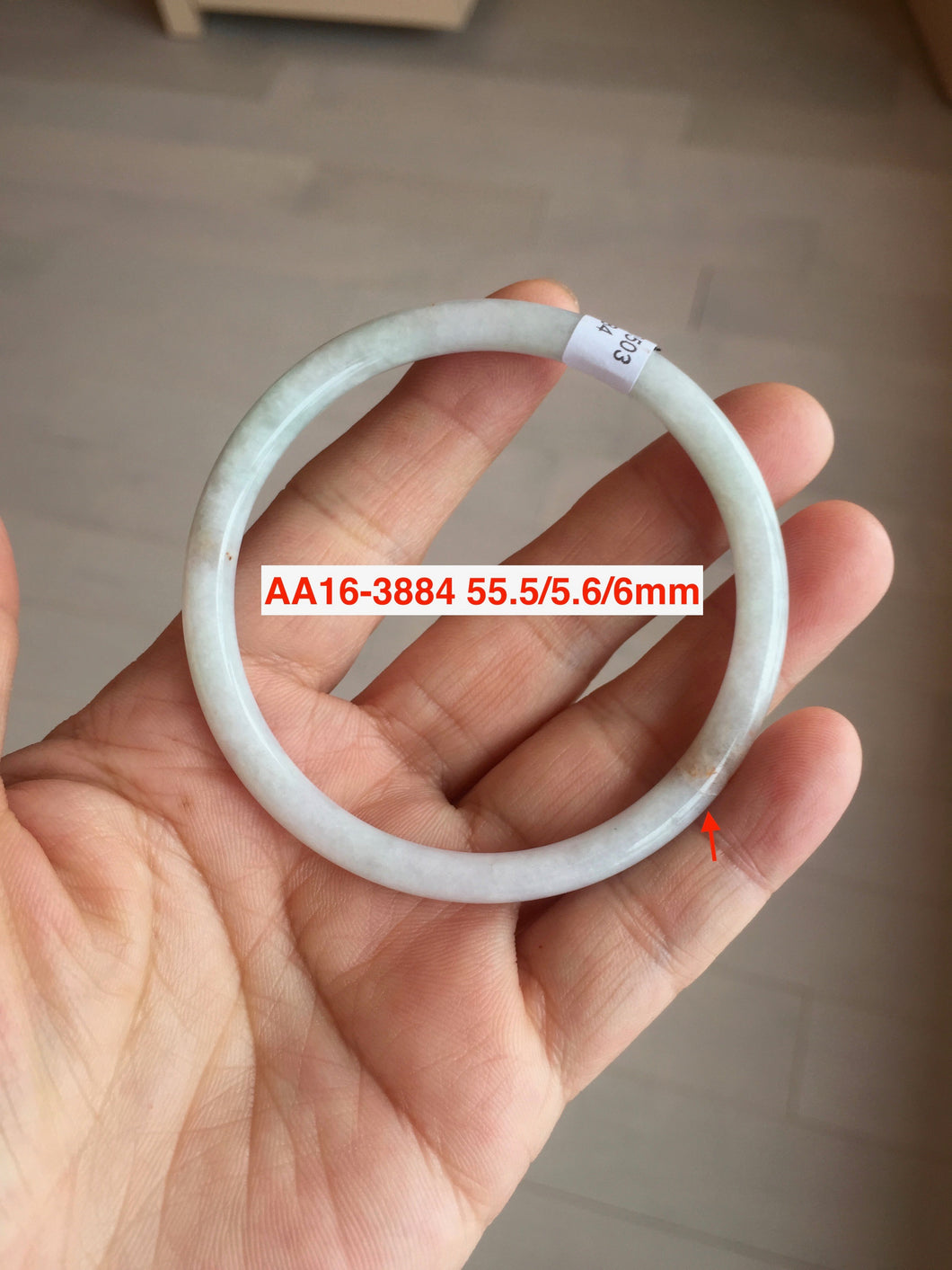 Type A 100% Natural dark green/white/black/purple Jadeite Jade bangle (with big defects) group 4