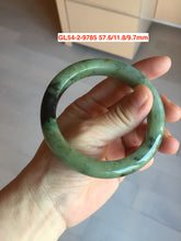 Load image into Gallery viewer, 52-60mm certified Type A 100% Natural green yellow purple gray black Jadeite Jade bangle GL54
