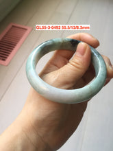Load image into Gallery viewer, 55-60mm certified 100% natural Type A white black gray  jadeite jade bangle group GL55 Add on item
