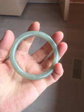 Load image into Gallery viewer, 53mm Certified 100% Natural light green/yellow/gray nephrite jade bangle HT125-3598
