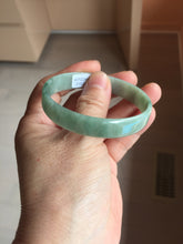 Load image into Gallery viewer, 54mm certified Type A 100% Natural light green thin style Jadeite jade bangle PJ128-0201
