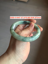 Load image into Gallery viewer, 52-63mm certified Type A 100% Natural dark green/white/black Jadeite Jade bangle group with defects GL1
