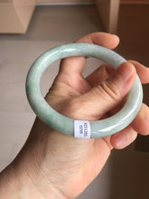 Load image into Gallery viewer, 59.8mm Certified Type A 100% Natural white/purple/green round cut jadeite Jade bangle PE123-0295
