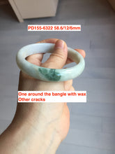 Load image into Gallery viewer, 51-59mm Type A 100% Natural light green/yellow/white  Jadeite Jade bangle group GL30 Add-on items, not for sale alone.
