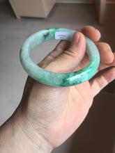 Load image into Gallery viewer, 54.3mm certified 100% natural Type A sunny green  jadeite jade bangle PB164-4654
