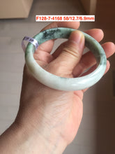 Load image into Gallery viewer, 51-60mm Certified Type A 100% Natural green/dark green Jadeite Jade bangle group F128

