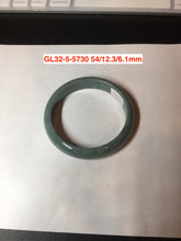 Load image into Gallery viewer, Sale! 53-54mm Certified type A 100% Natural dark green/blue/black/gray Guatemala  Jadeite bangle group GL32
