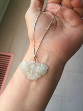 Load image into Gallery viewer, 100% Natural type A icy watery light green clear Jadeite Jade butterfly pendant PH113-4
