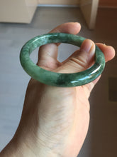 Load image into Gallery viewer, 55mm Certified Type A 100% Natural oily dark green(老油青)Jadeite bangle PD145-6278
