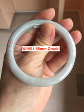 Load image into Gallery viewer, Sale! Type A 100% Natural dark green/white/black Jadeite Jade bangle with defects group 3
