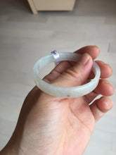Load image into Gallery viewer, 47.6mm certified 100% natural type A light green red white thin square style jadeite bangle PH226-1007

