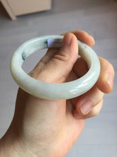 Load image into Gallery viewer, 58mm certified 100% natural Type A light green white jadeite bangle PD153-6312
