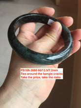 Load image into Gallery viewer, Shopify only! 57-61mm certified Type A 100% Natural icy yellow round cut Jadeite Jade bangle group GC11 Add on item. No sale individually!
