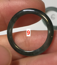 Load image into Gallery viewer, 15.9mm 5 1/4 100% natural type A icy watery green/blue icy watery Guatemala jadeite jade band ring group BP86
