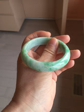 Load image into Gallery viewer, 52.3mm Certified Type A 100% Natural sunny green yellow white Jadeite bangle PC164-8128
