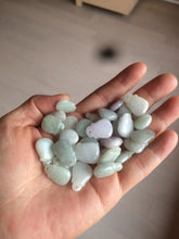 Load image into Gallery viewer, 100% Natural  light green/white/purple Jadeite Jade money bag bead pendant BF86 Add-on item!
