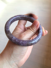 Load image into Gallery viewer, 60mm 100% natural purple/dark blue/brown/white purple mica + Tourmaline bangle SY34
