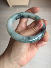 Load image into Gallery viewer, 58.2mm Type A 100% Natural light green/blue/white chubby Jadeite Jade bangle BS130-4037
