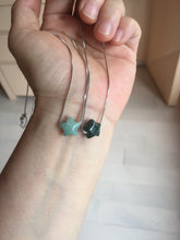 Load image into Gallery viewer, 10-10.5mm 100% Natural type A green dark green blue black gray 3D Guatemala Jadeite Jade star pendant group BS140 add on item
