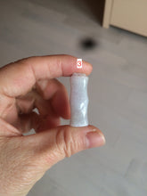 Load image into Gallery viewer, 100% Natural type A green/white/purple Jadeite Jade bamboo pendant group AC81
