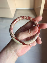 Load image into Gallery viewer, 60.7mm 100% natural red jasper stone(红碧玉,鸡血石) bangle SY116
