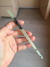 Load image into Gallery viewer, 16.5 cm 100% Natural light green yellow black Xiu Jade (Serpentine) Hairpin AW50 Add on item

