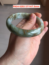Load image into Gallery viewer, 52-63mm certified Type A 100% Natural dark green/white/purple/black Jadeite Jade bangle group with defects PA
