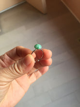 Load image into Gallery viewer, 100% Natural sunny green cabochon jadeite ring (adjustable size) PH38
