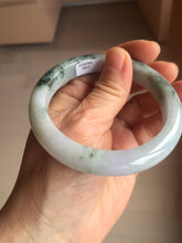 Load image into Gallery viewer, 58mm certified Type A 100% Natural dark green purple yellow(FU LU SHOU) Jadeite Jade bangle PE76-(5927)
