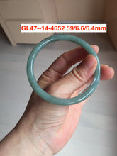 Load image into Gallery viewer, 54-62mm Certified type A 100% Natural dark green/blue/gray slim round cut guatemala  Jadeite bangle(different size with defects) group GL47
