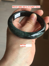 Load image into Gallery viewer, Sale! Type A 100% Natural dark green/white/black Jadeite Jade bangle with defects group 3
