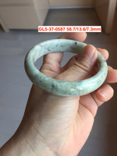 Load image into Gallery viewer, Sale! Certified type A 100% 50-59mm Natural green/white/beige/eggplant purple/black spring garden Jadeite bangle group GL5(31-50)
