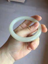 Load image into Gallery viewer, 57.6mm Certified 100% Natural light green yellow white Nephrite Bangle HT136-3368
