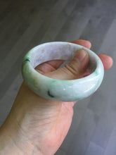 Load image into Gallery viewer, 54mm Certified type A 100% Natural sunny green/purple/yellow(Fu LU SHOU) Jadeite bangle BN61-1736
