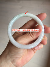 Load image into Gallery viewer, Type A 100% Natural dark green/white/black/purple Jadeite Jade bangle (with big defects) group 4
