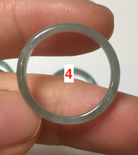 Load image into Gallery viewer, 17.7mm 7 1/2 100% natural type A icy watery green/blue icy watery Guatemala jadeite jade band ring group BP77
