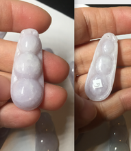 Load image into Gallery viewer, Type A 100% Natural white/green/purple Four Seasons Fortune Beans jadeite jade pendant group BK101
