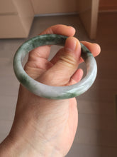 Load image into Gallery viewer, 57mm Certified 100% natural Type A light green/purple white Whispers of the Spring Breeze jadeite jade bangle PH98-5427
